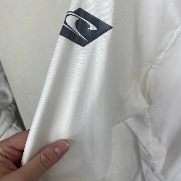 NWT Men's O'Neil White Long Sleeve Crew Neck Skins Body Rash Shirt Size XXL - Picture 4 of 7